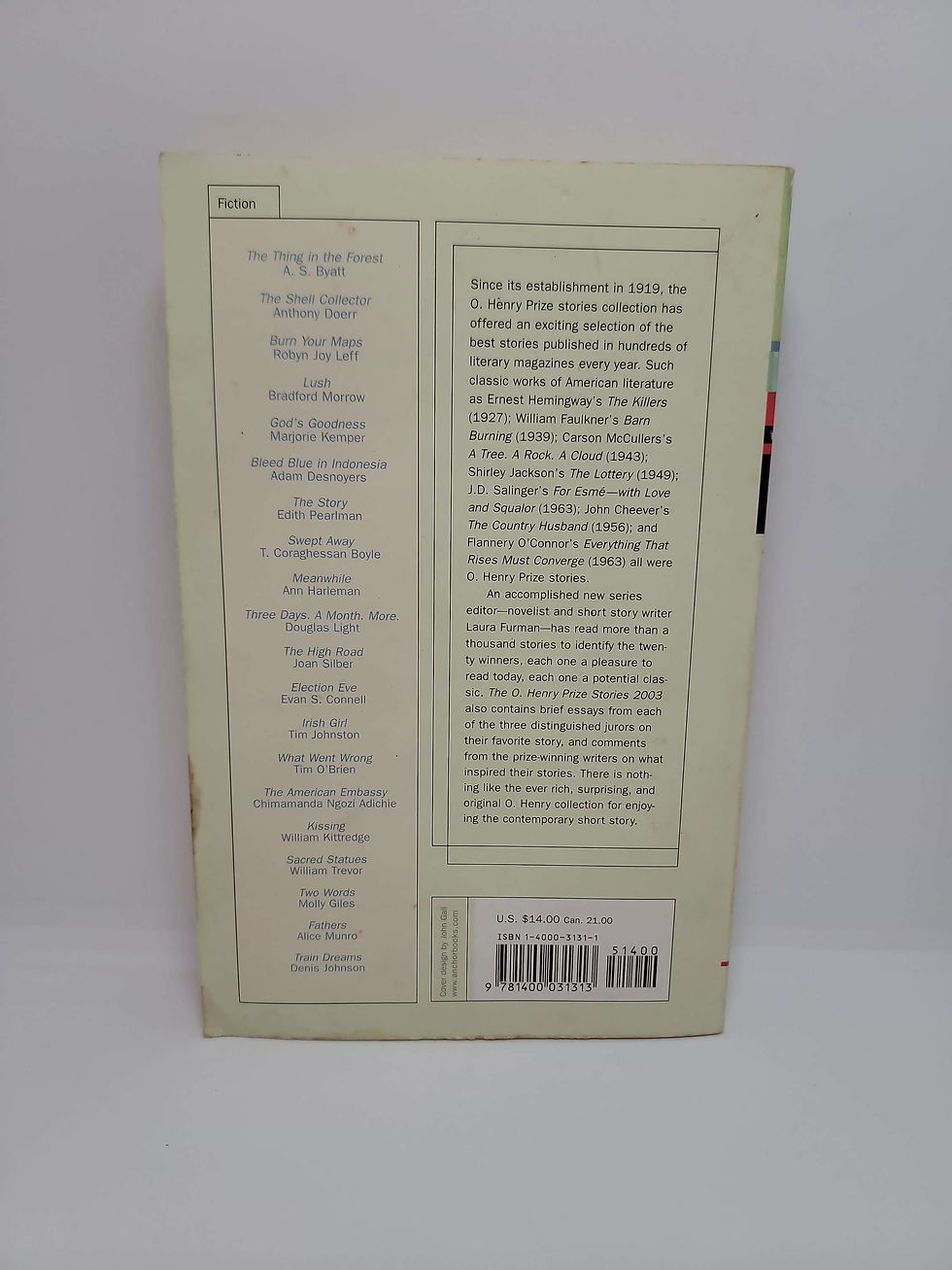 Thumbnail: The O. Henry Prize Stories 2003 (The O. Henry Prize Collection) Paperback