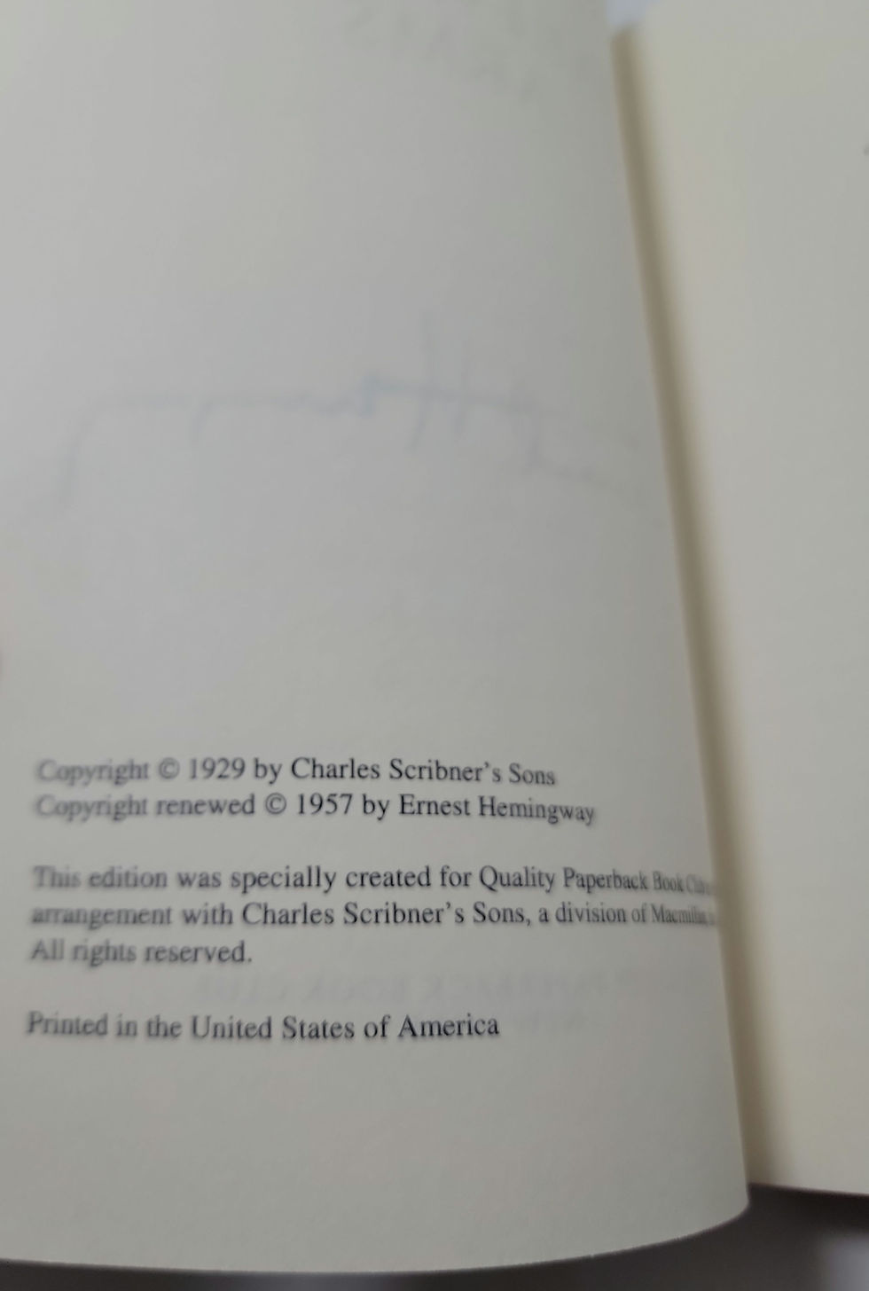 Thumbnail: A Farewell to Arms by Ernest Hemingway 