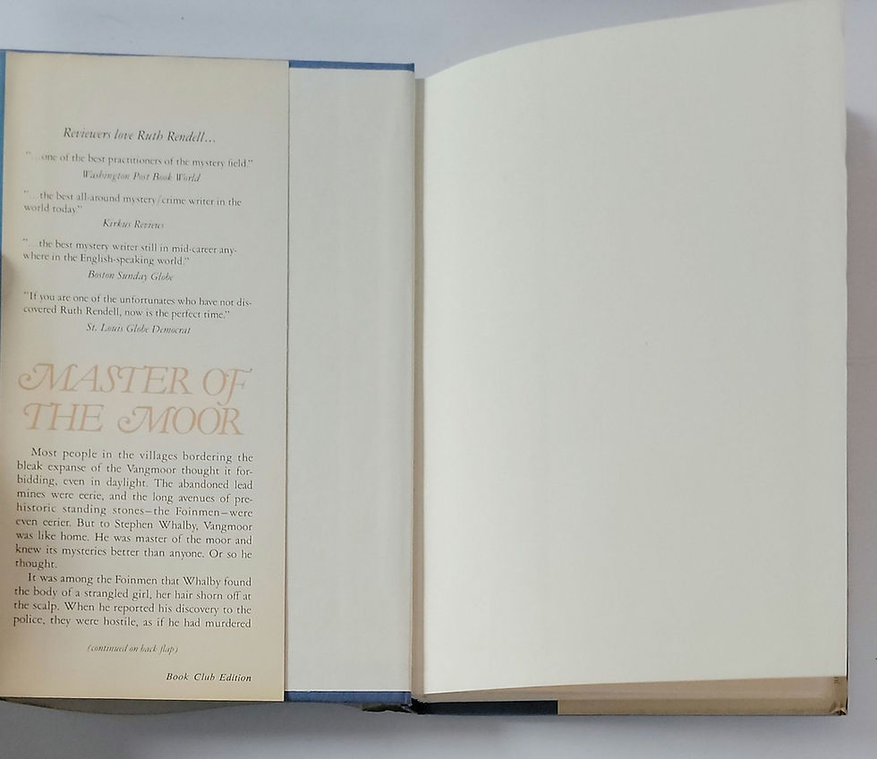 Thumbnail: Master of the Moor by Ruth Rendell