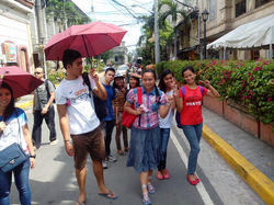 Walking to Fort Santiago