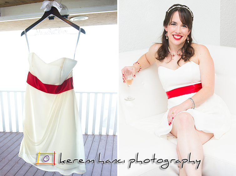 Brier's Wedding Dress in Malibu, CA