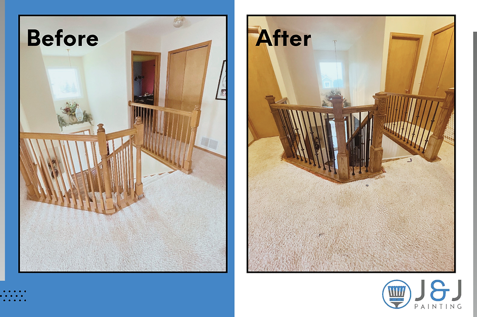 Wood Banister J&J Painting

