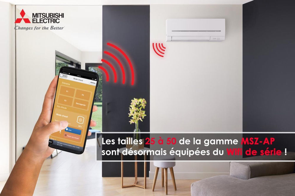 Wifi de Série pour les climatisations Mitsubishi