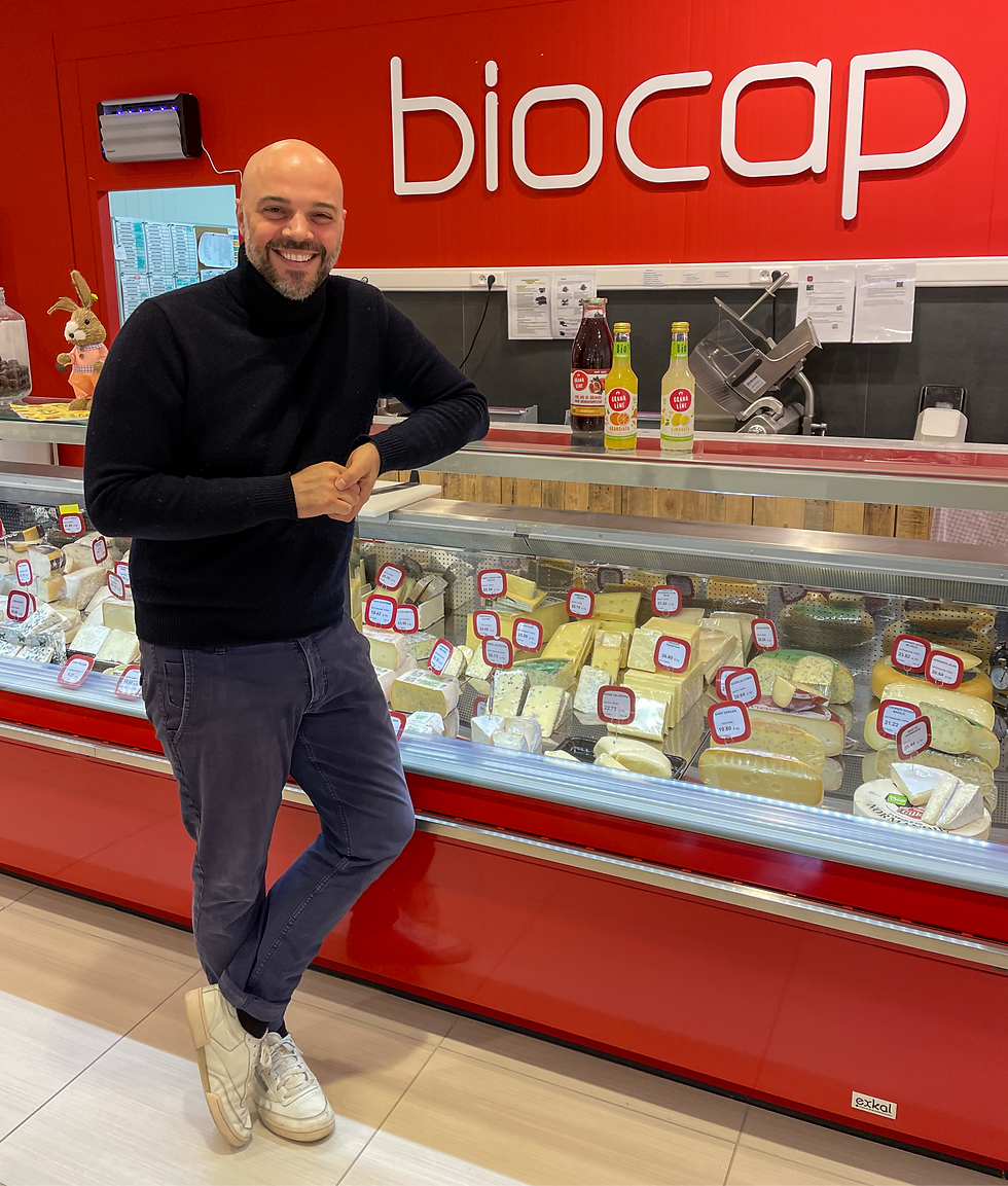 Le responsable des magasins BIO Biocap de Bouge et de Gembloux, shopping naturel
