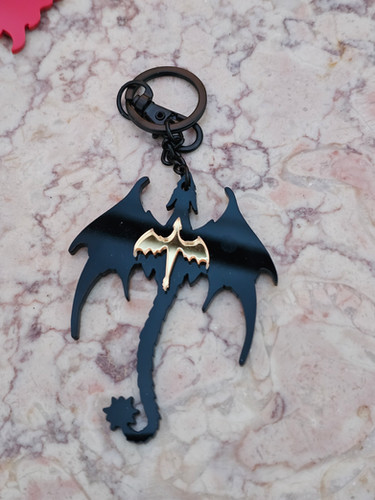 Duel Dragon Keychain | Muse Creations
