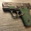 Thumbnail: Smith and Wesson Shield Green Glitter Color Sandpaper Grip Enhancement