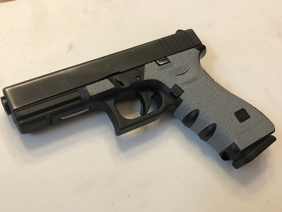 Thumbnail: Glock 17/22/34/35 Gray Textured Rubber Gun Grip Enhancement Gun Parts Kit