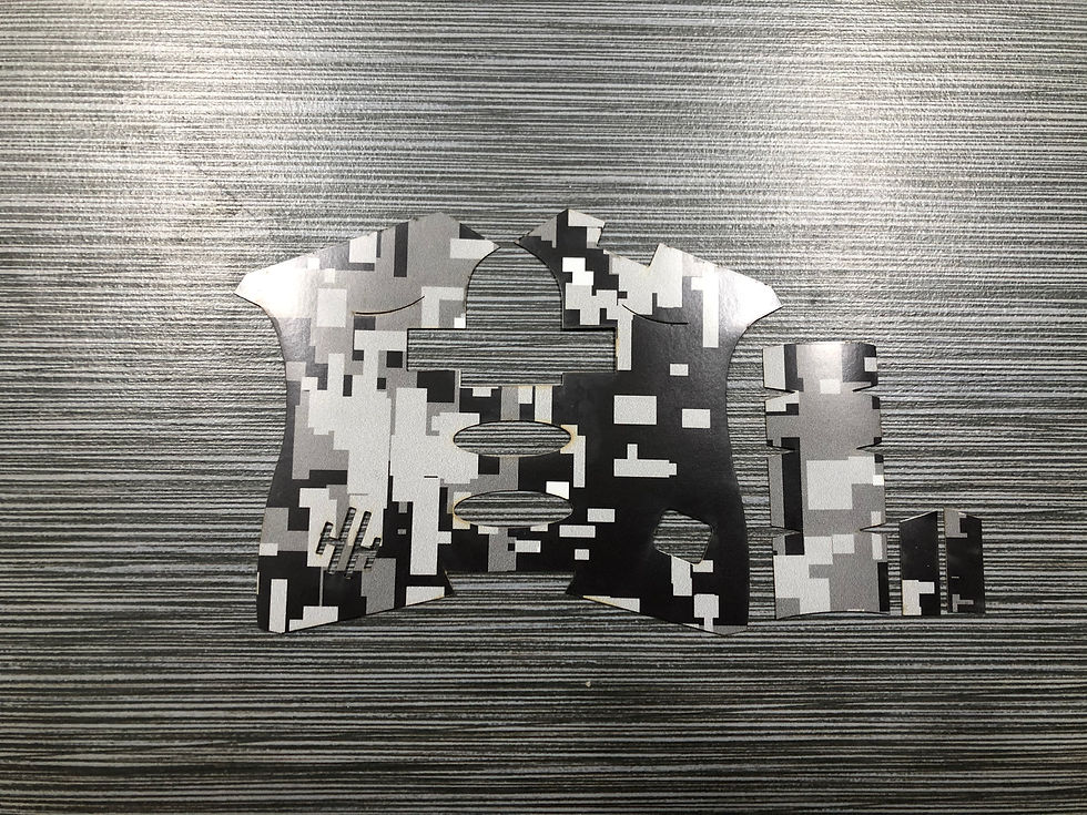 Thumbnail: Black Digital Camo Vinyl Style Gun Grip Wrap Gun Parts Kit