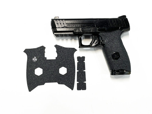 Handleitgrips Textured Rubber Line Grip For Glock Models – Reduces Recoil, Black