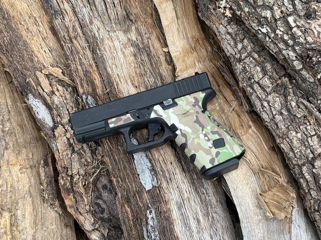 Thumbnail: HANDLEITGRIPS "GREEN MULTI CAM" Gun Grip Enhancement  Kit