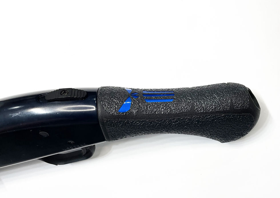 Thumbnail: Shockwave Skull  Gun Grip Wrap Gun Parts Kit with Blue Inserts