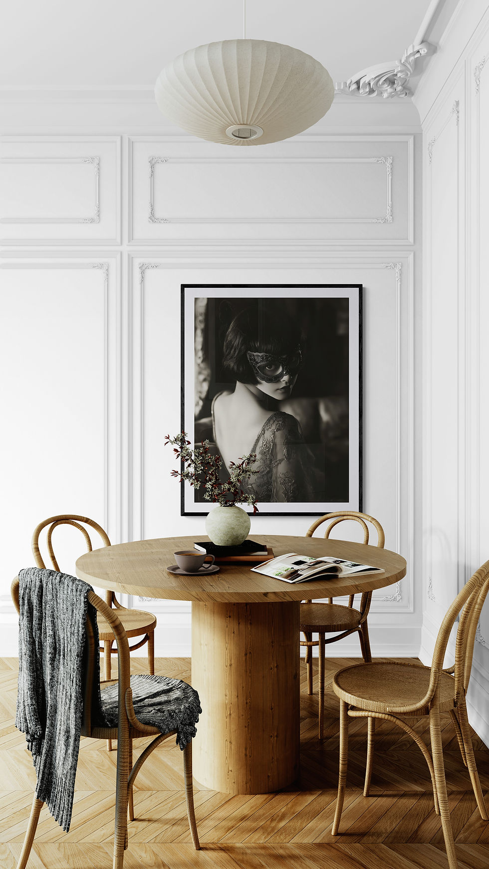 tableau glamour impression sur papier d'art, cadre sur mesue