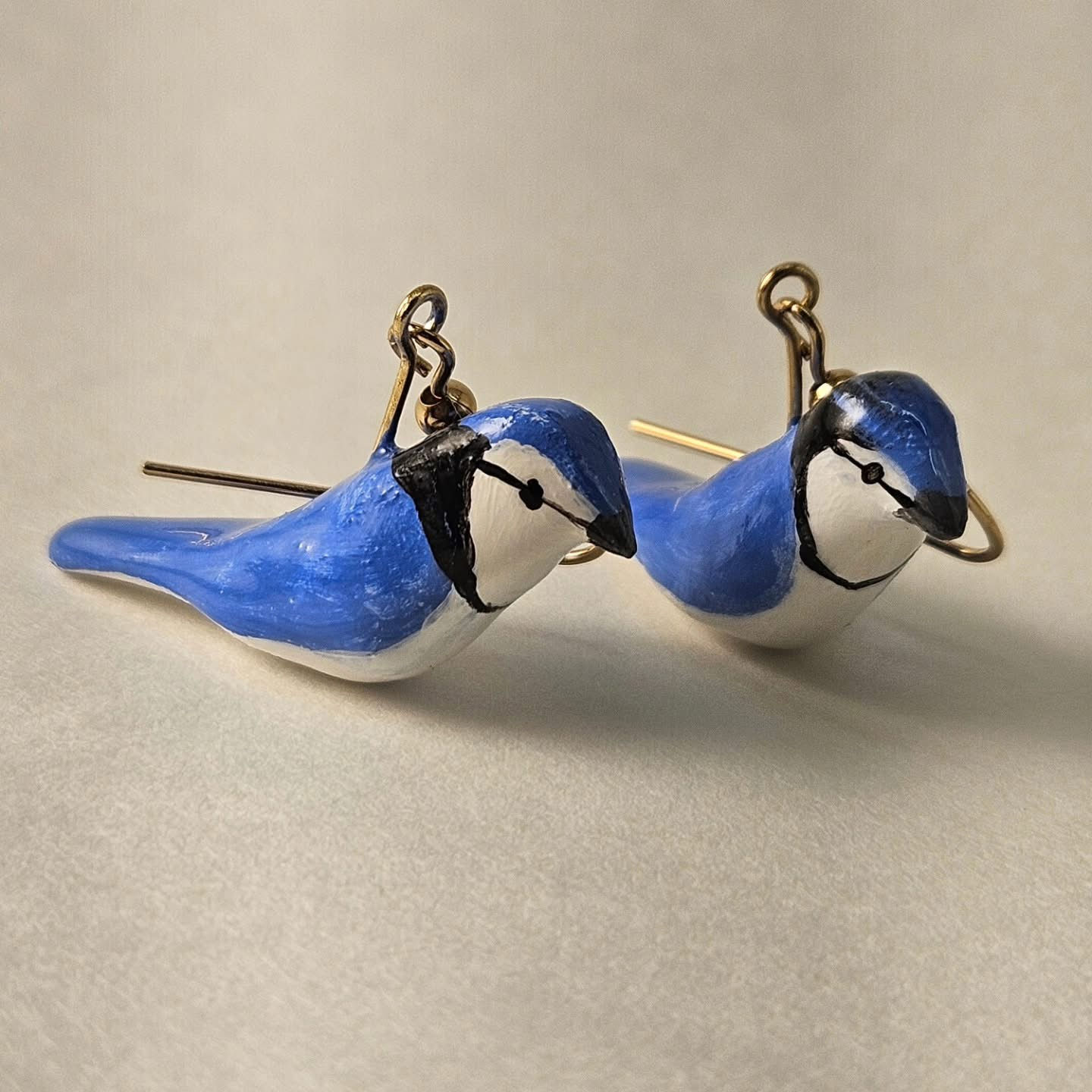 Blue Jay Earrings