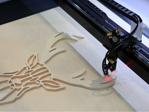 laser cnc cutting wood modern machine industrial