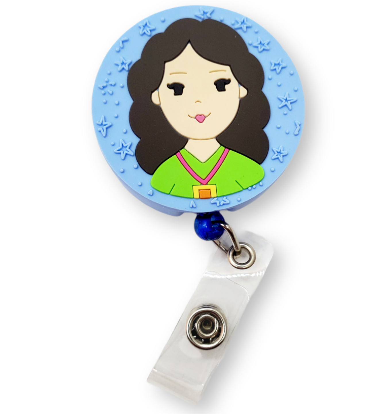 Badge rétractable bleu💙