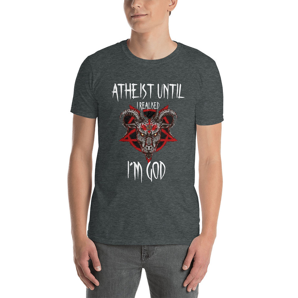 Thumbnail: Atheist Until I Realised I´m God - Short-Sleeve Unisex T-Shirt