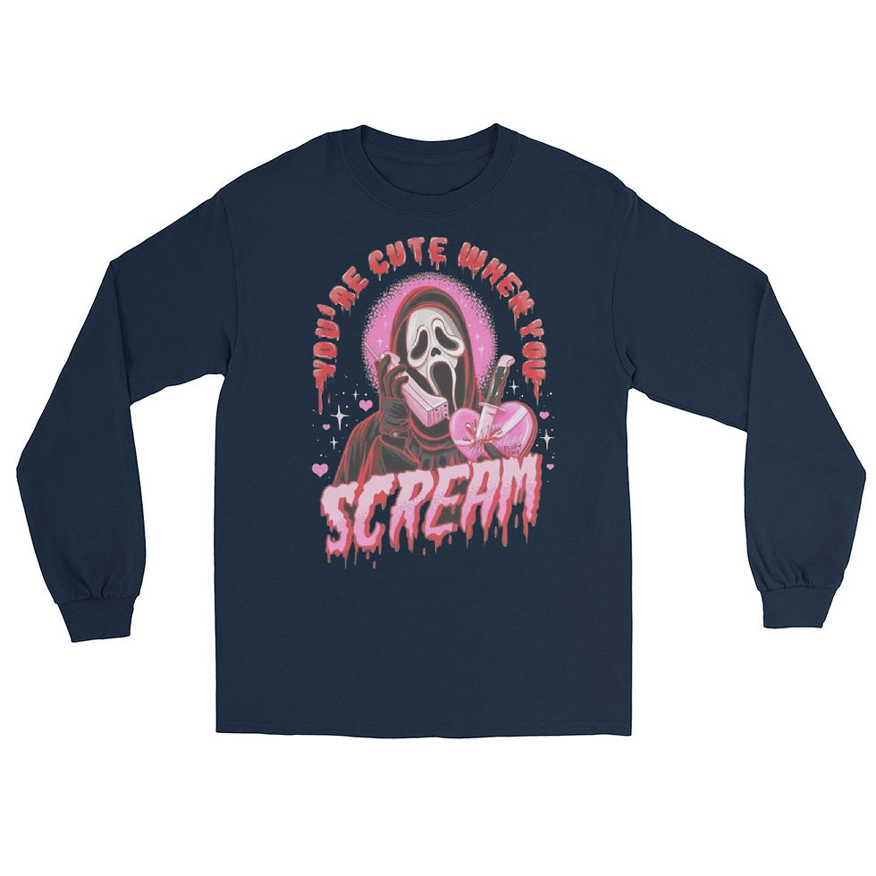 Thumbnail: You're cute when you scream - Long Sleeve Shirt