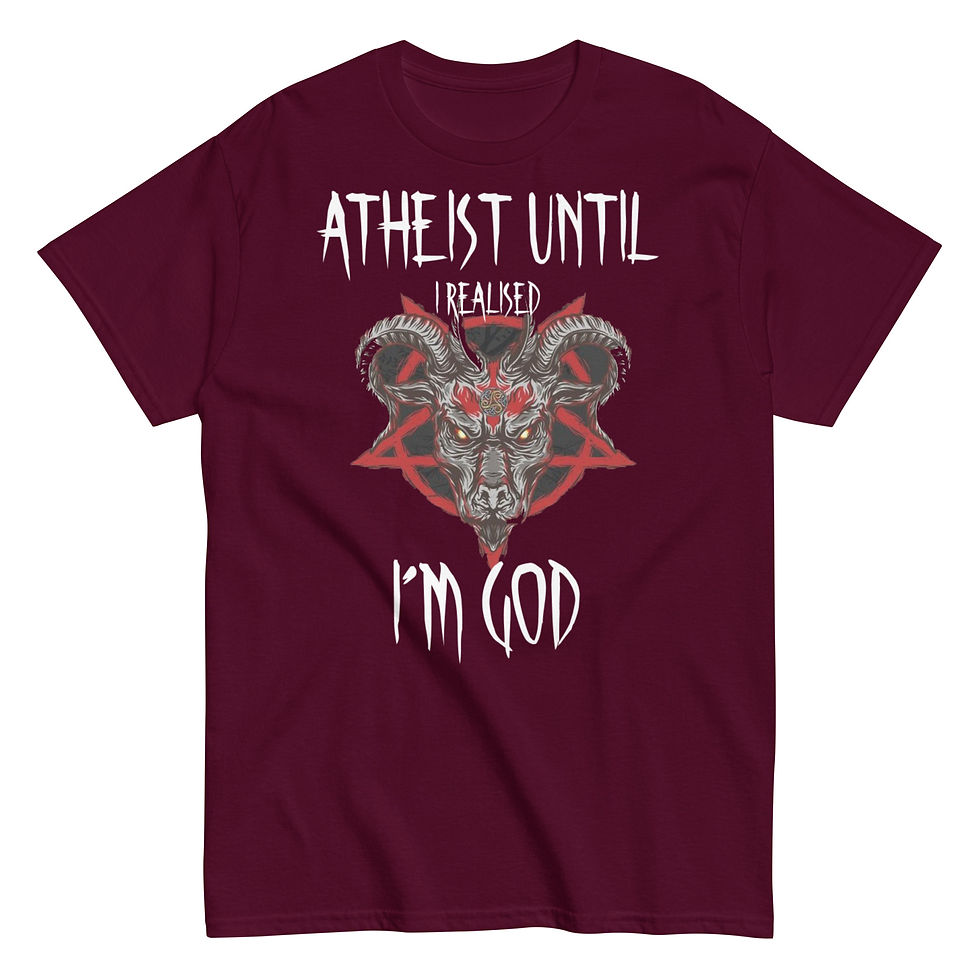 Thumbnail: Atheist Until I Realised I´m God - Unisex T-Shirt (Classic)