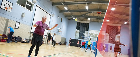 players at Westwood badminton club Sutton