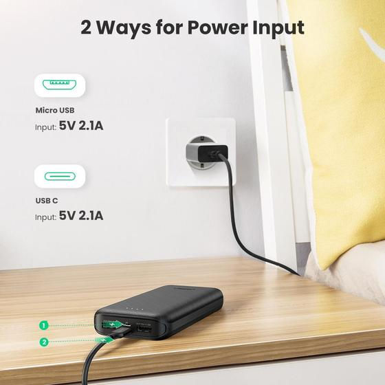 תמונה ממוזערת: מטען נייד אלוחטי Dual Port 20000mAh Power Bank