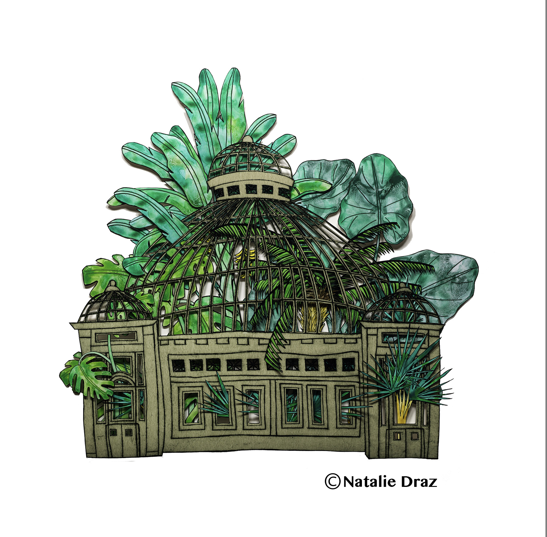 Allan Gardens Greenhouse with copyright.