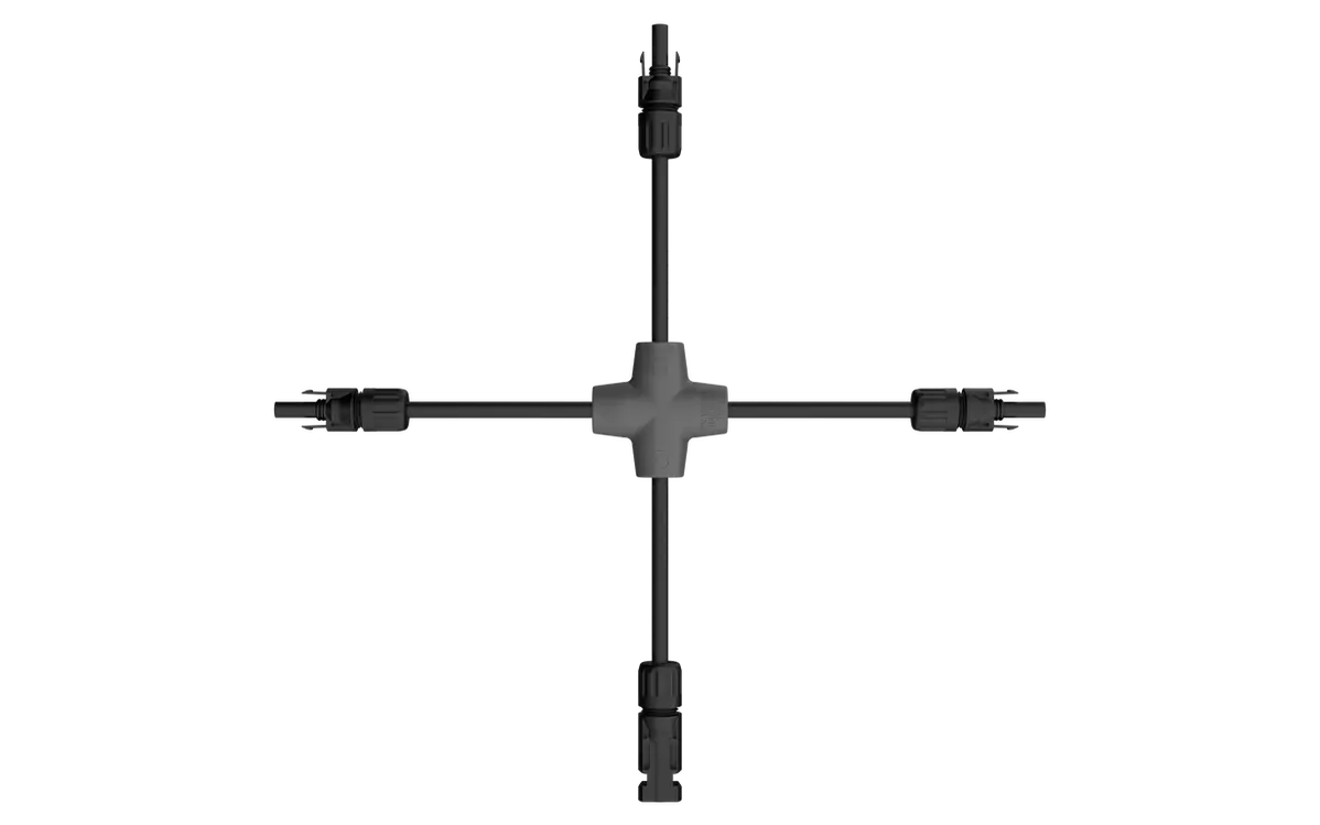 Custom Junda Series X PV harness for multi-string parallel connections on a high-current solar farm