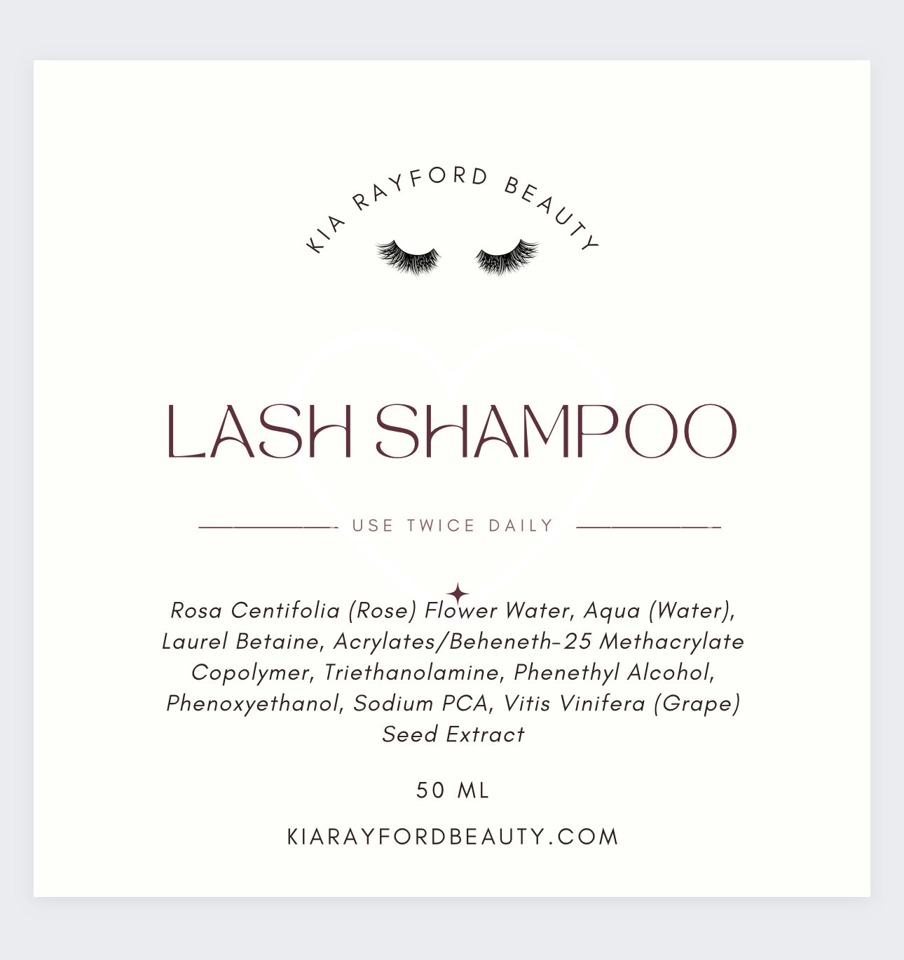 Lash Shampoo by Kia Rayford