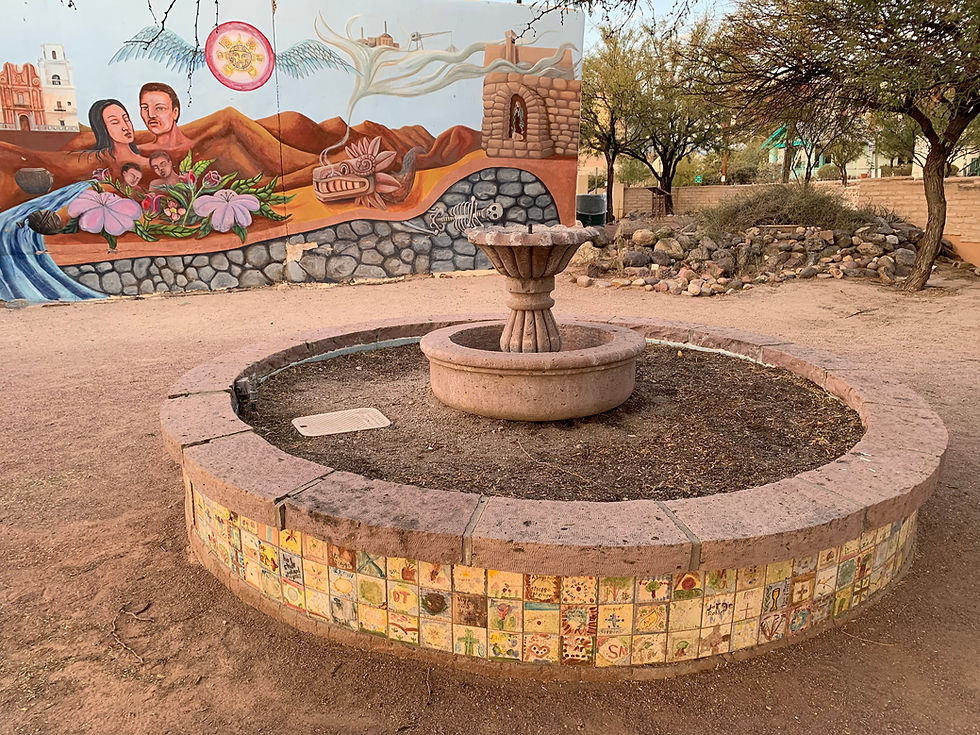 The original Tucson Presidio's water source was a natural spring just outside the Presidio walls.