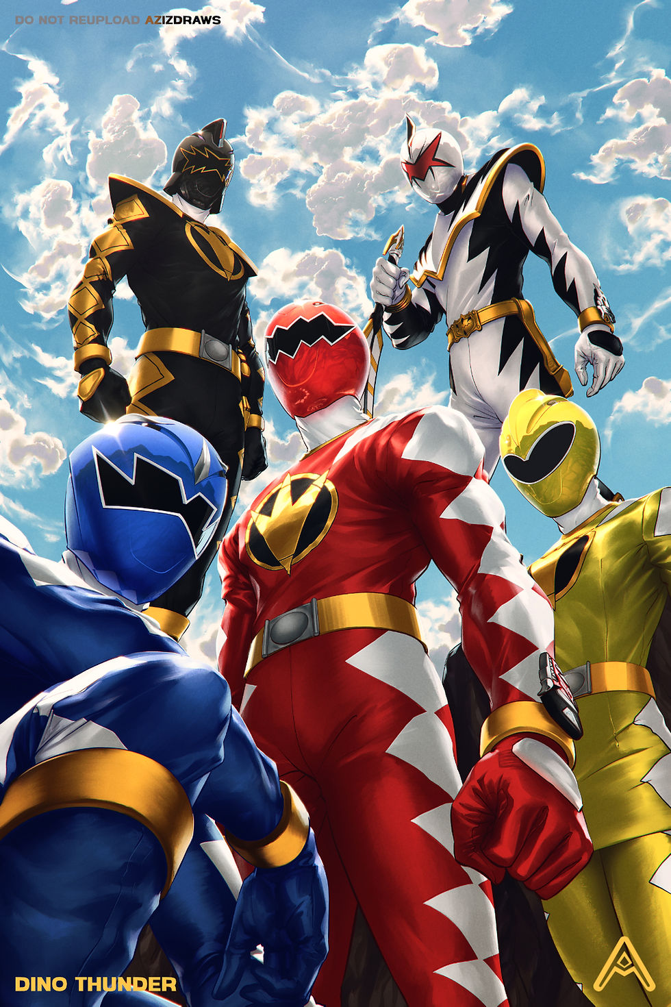 Dino Thunder Art Print