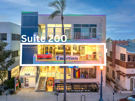 Modern mixed use Hillcrest building with restaurant, retail and office suites in Hillcrest, San Diego