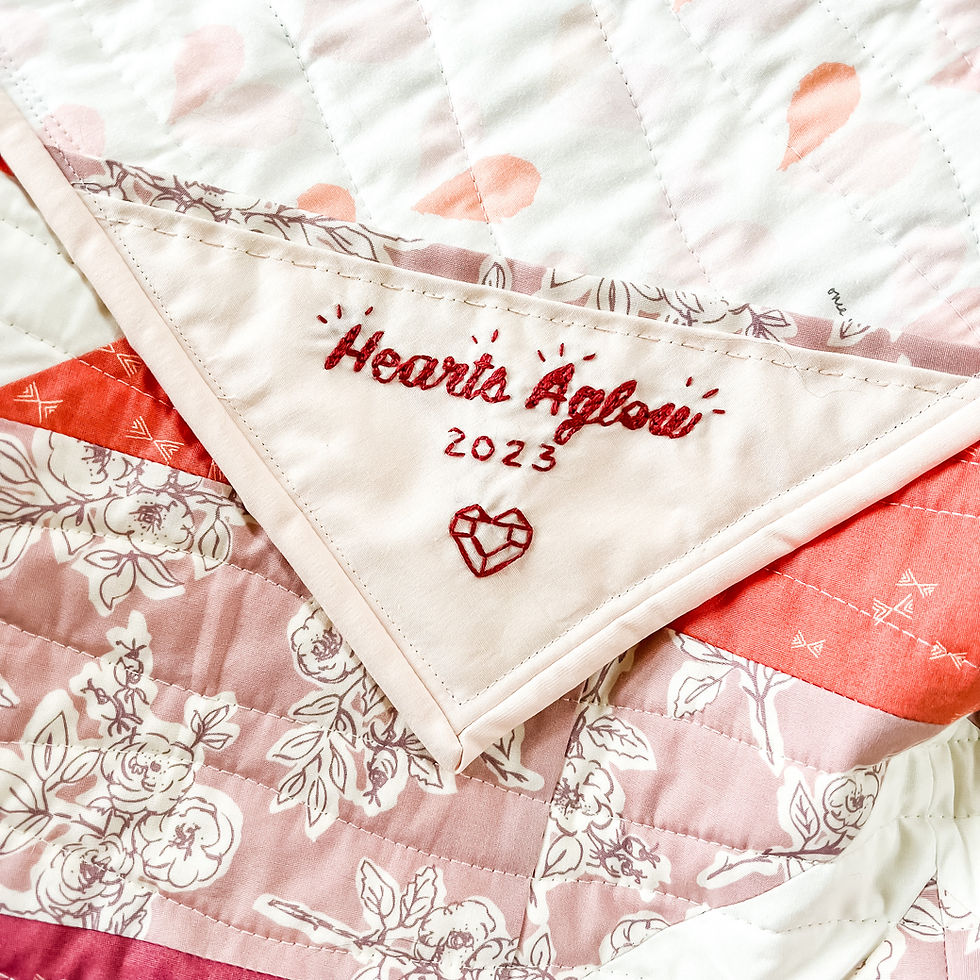 Thumbnail: Hearts Aglow Quilt Pattern - PDF