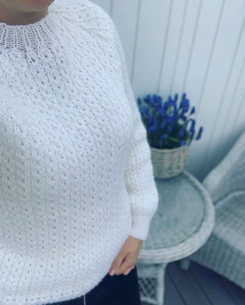 Fletter på rad og rekke genser