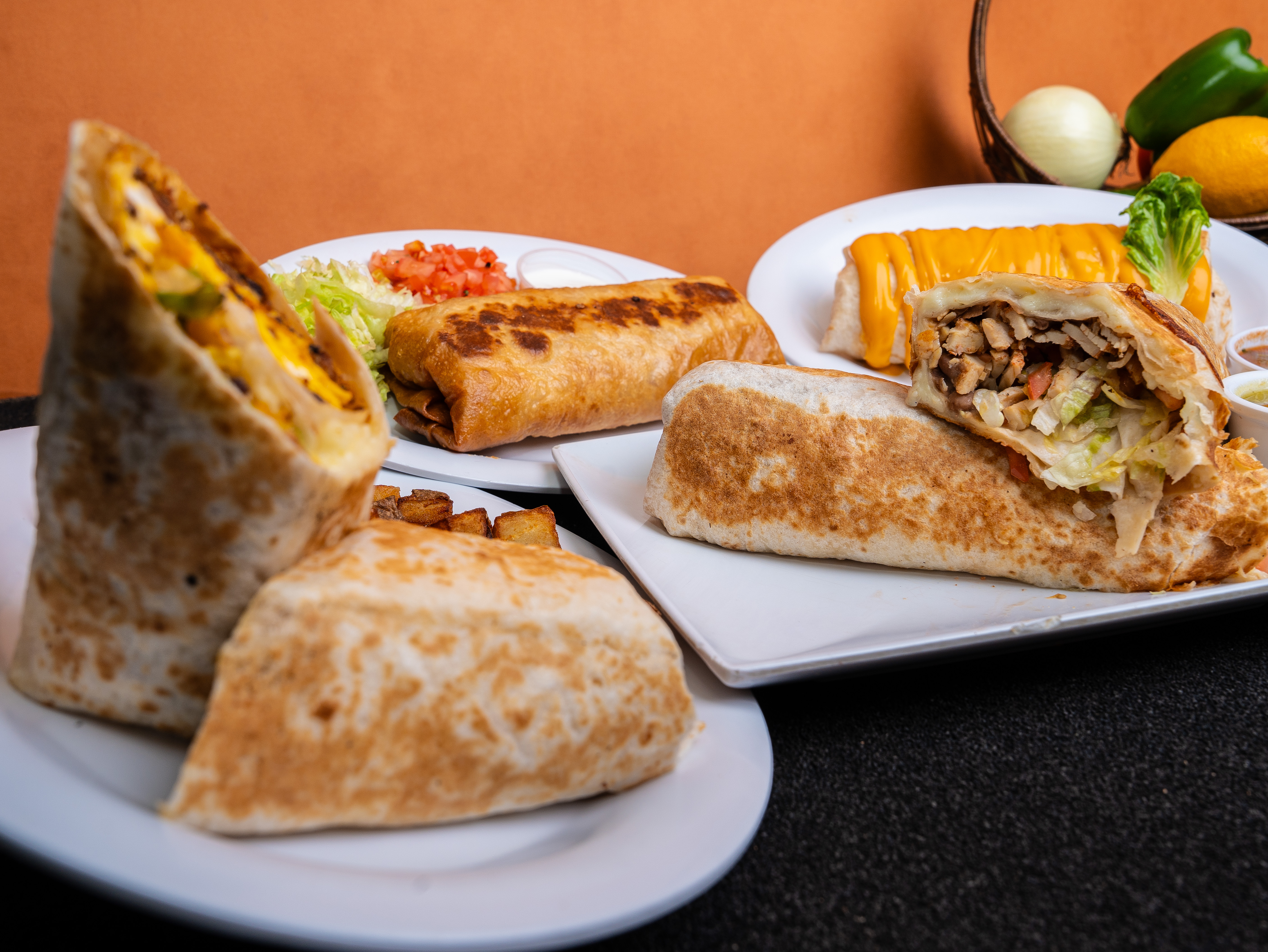 Arranged Food and Objects