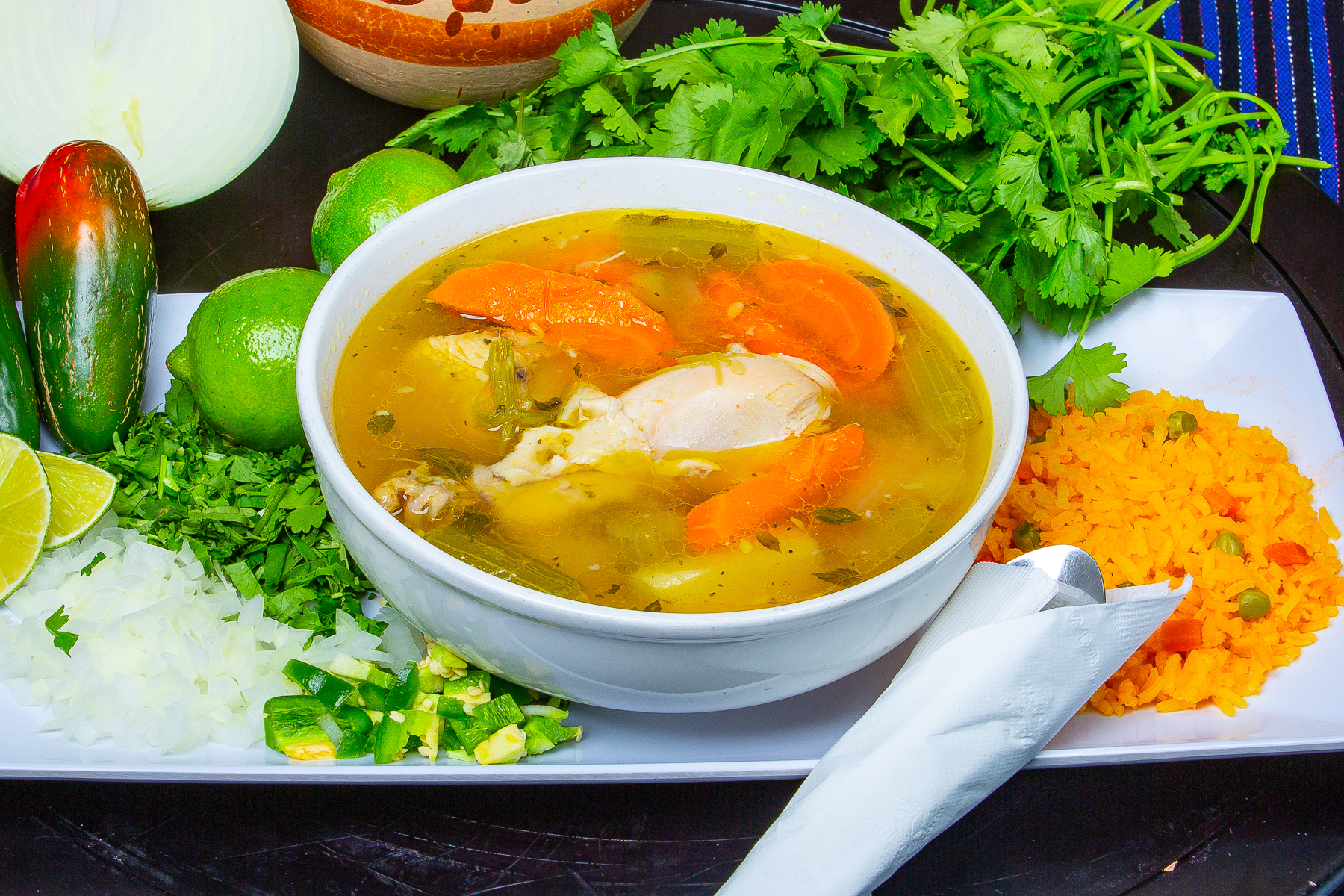 Arranged Food and Objects