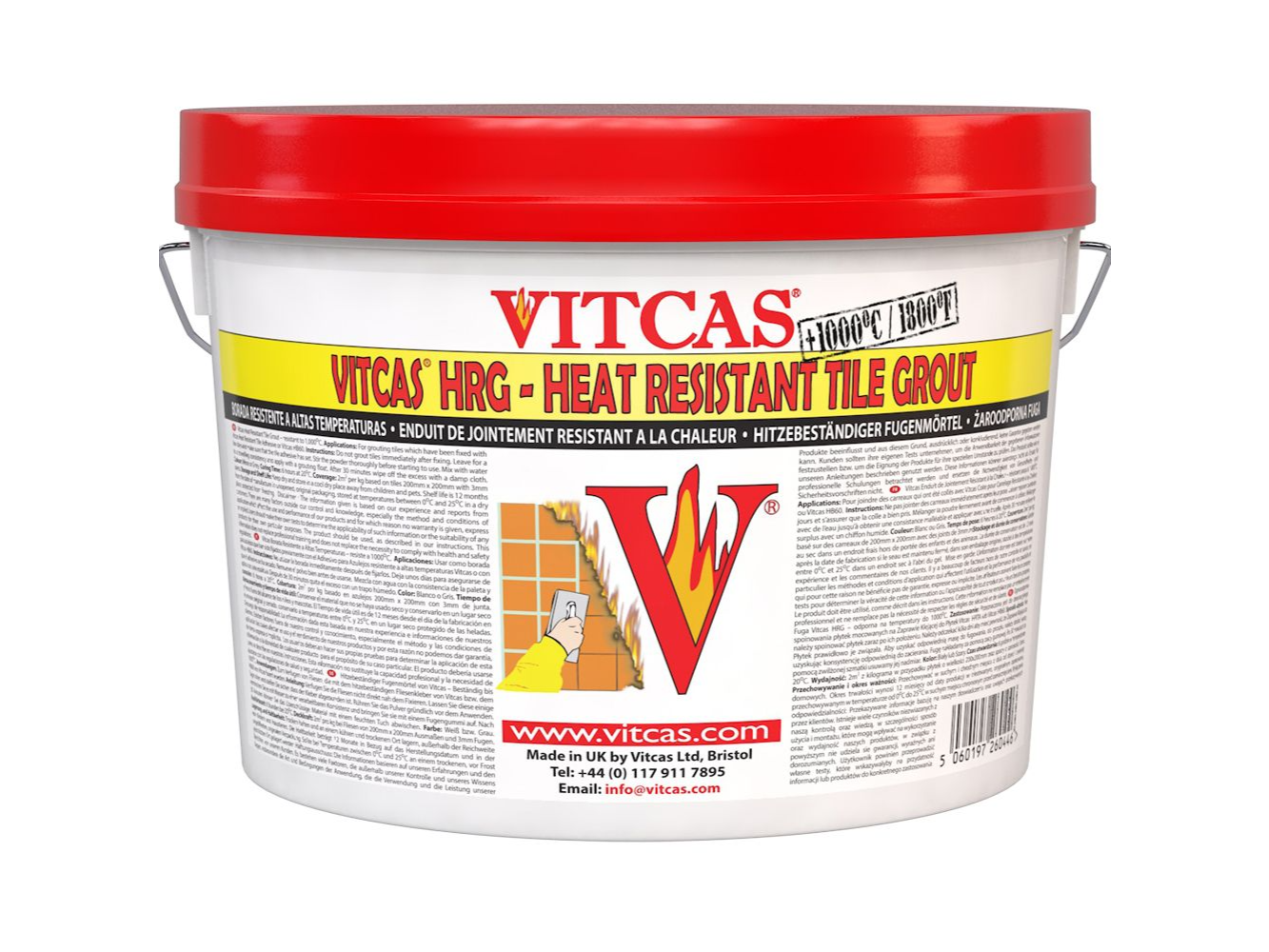 Vitcas Heat Resistant Tile Grout
