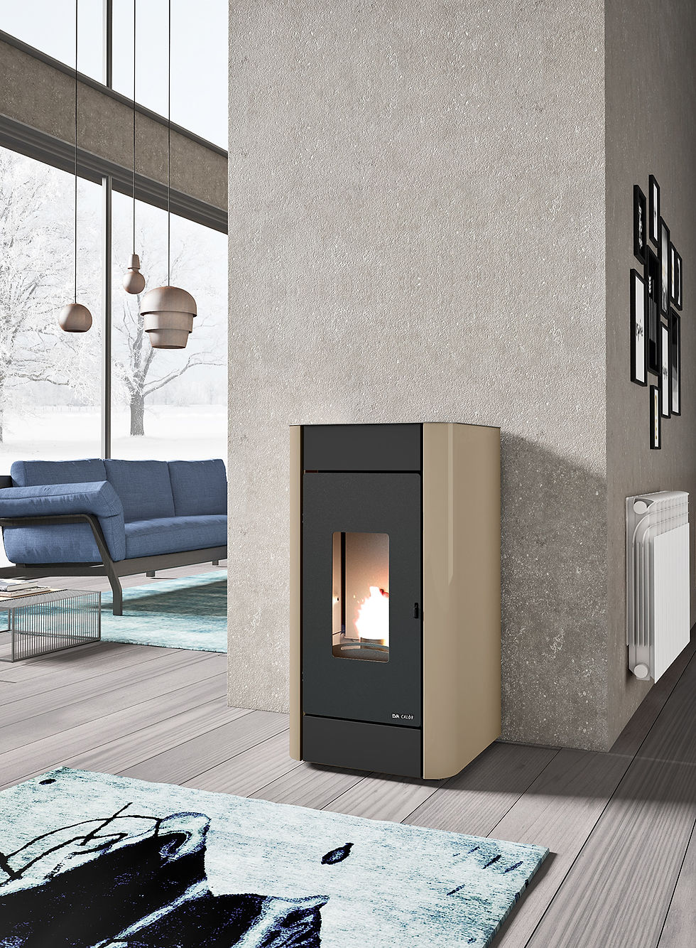 Thumbnail: The Lisa compact Pellet Boiler Stove
