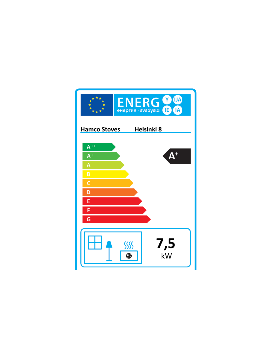 Thumbnail: The Helsinki 8 Inset Stove energy rating