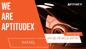 WeAreAptitudeX : Rafael, from Designer to 2D/3D Vehicle Artist