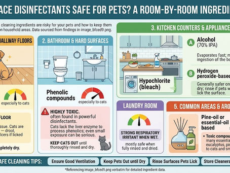 Are Surface Disinfectants Safe for Pets? A Room-by-Room Guide