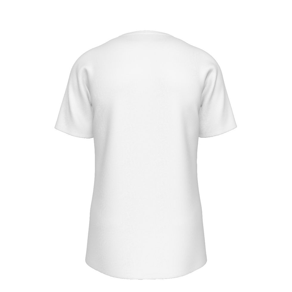 Thumbnail: White men’s cotton T-shirt with “Walk by Faith” 2 Corinthians 5:7 Christian design by ManyPots®