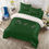 Thumbnail: Simple Flower® *Ps.4:8 KING Green 3pc Comforter Bedding COVER Set