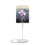 Thumbnail: Simple Flower® *Psalm 4:8 Grey/Purple Floral Print Lamp