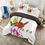 Thumbnail: Simple Flower® *Ps. 4:8 KING White Floral 3pc Comforter Bedding COVER Set