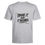 Thumbnail: "Speak It and It Becomes" Men's White/Grey Cotton T Shirt G30™ for ManyPots®