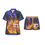 Thumbnail: *Isa. 32:18 WOMEN'S Black Floral Pajama Shorts Set by ManyPots®