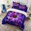 Thumbnail: Simple Flower® *Ps. 4:8 Purple Floral 3pc Comforter Bedding COVER Set
