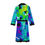 Thumbnail: *Ps.139:14 WOMEN'S Blue Multicolored Robe, Bathrobe by ManyPots®