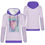 Miniatura: Blissful Thoughts® WOMEN'S Designed Art "Purple Pastel" Purple Hoodie Sweatshirt