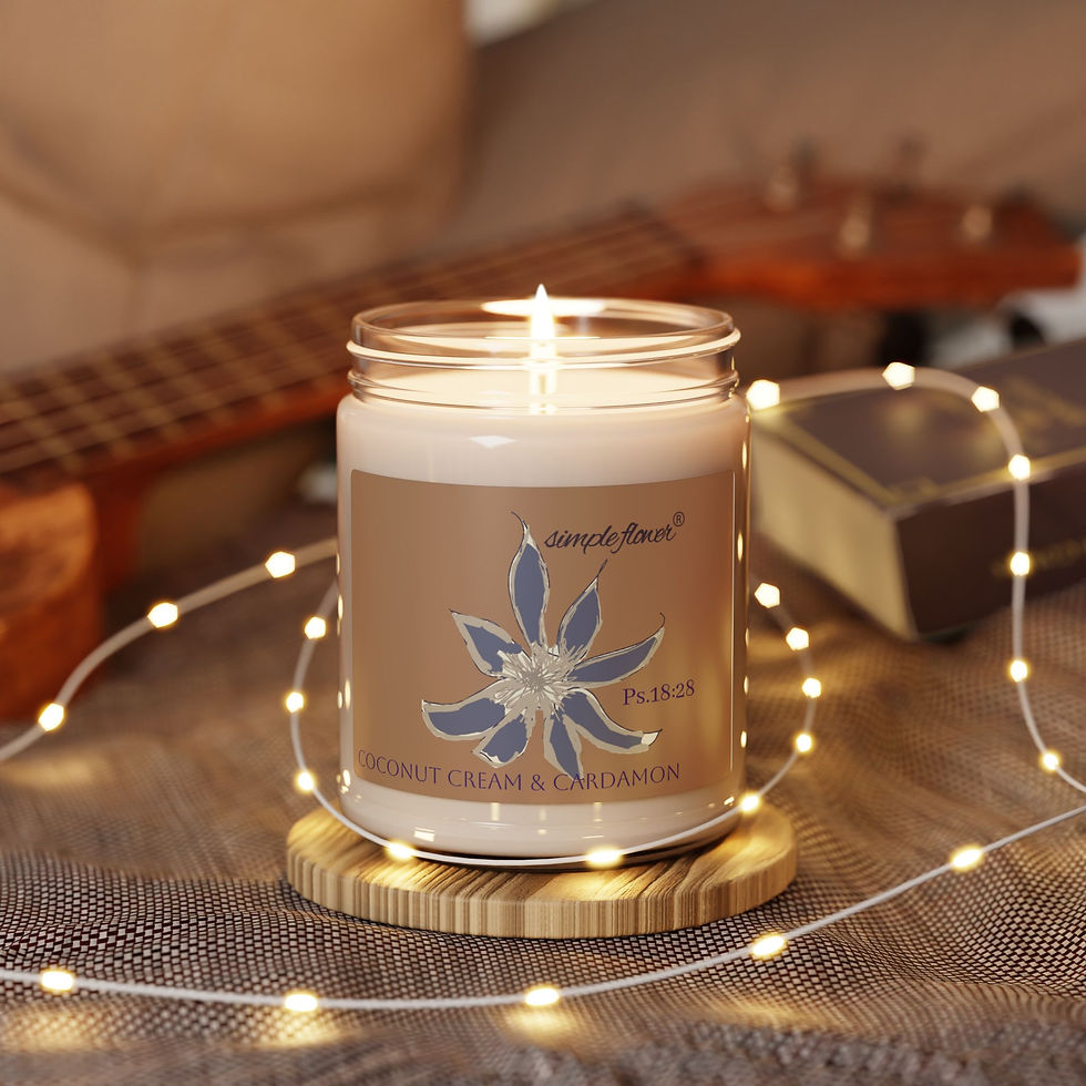 Thumbnail: Simple Flower® *Ps.18: 28 Natural Scented Soy Candle, 9oz (Various Scents)