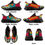 Thumbnail: *Isaiah 52:7 WOMEN'S Black Multicolored Mesh Walking Sports Shoe by H.B.A.T.F.®